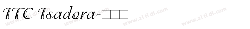 ITC Isadora字体转换